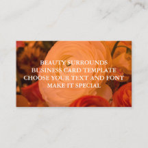 BEAUTY SURROUNES BUSINESS CARD TEMPLATE