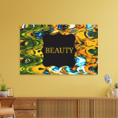 Beauty Swirls Wall Canvas Afdruk (Insitu (Woonkamer))