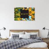 Beauty Swirls Wall Canvas Afdruk (Insitu (Slaapkamer))
