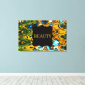 Beauty Swirls Wall Canvas Afdruk (Insitu (Houten vloer))