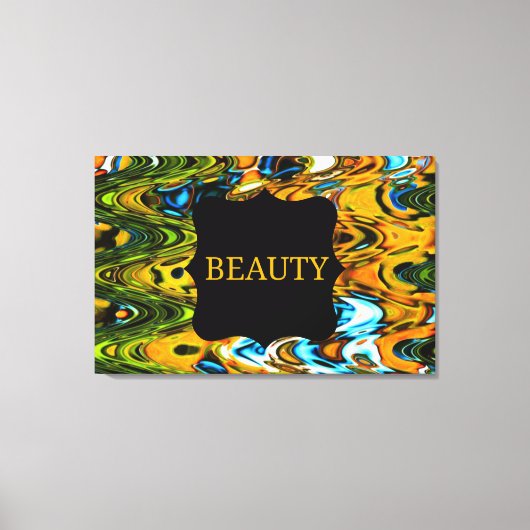 Beauty Swirls Wall Canvas Afdruk (Voorkant)