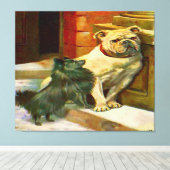 "Beauty & The Beast" Canvas Afdruk (Insitu (Houten vloer))