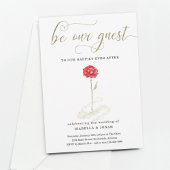 Beauty & the Beast Wedding Receptie Kaart