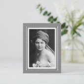  Beauty - The Bride - in zwart-wit Briefkaart (Staand voorkant)