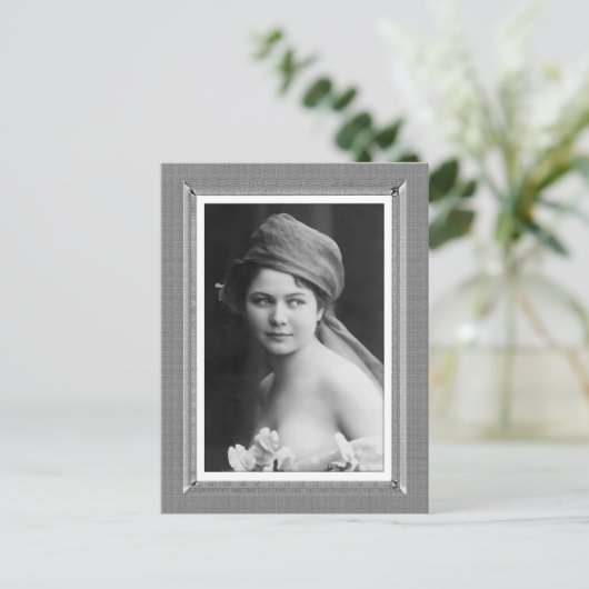  Beauty - The Bride - in zwart-wit Briefkaart (Staand voorkant)