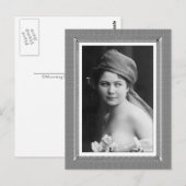  Beauty - The Bride - in zwart-wit Briefkaart (Voorkant / Achterkant)