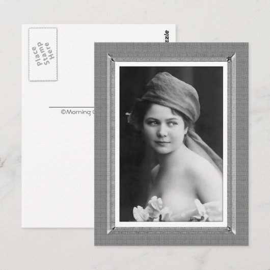  Beauty - The Bride - in zwart-wit Briefkaart (Voorkant / Achterkant)