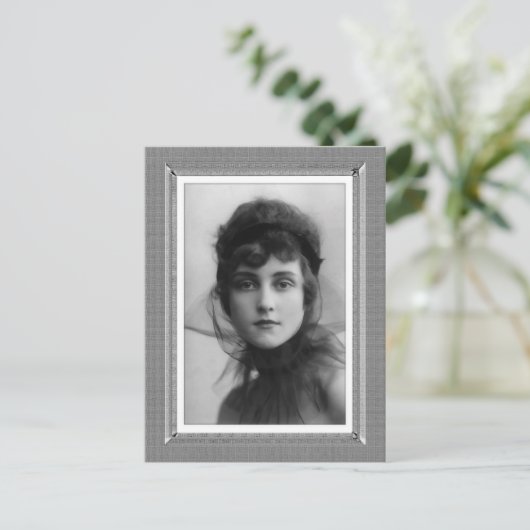  Beauty - The Look - in zwart-wit Briefkaart (Staand voorkant)