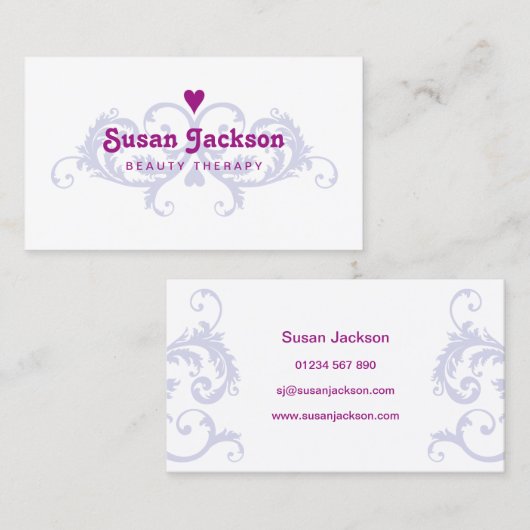 Beauty Therapy Visitekaartje (Voorkant / Achterkant)