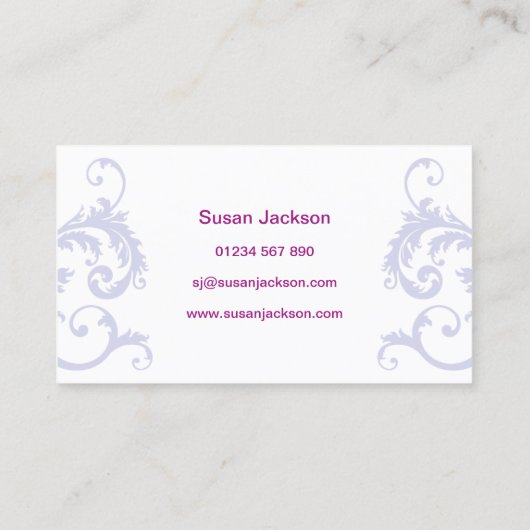 Beauty Therapy Visitekaartje (Achterkant)