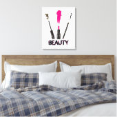 Beauty Tools Canvas Afdruk (Insitu (Slaapkamer))
