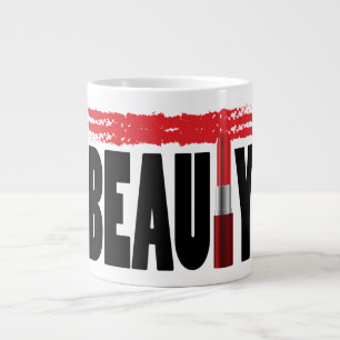 Beauty Typography Lipstick Grote Koffiekop