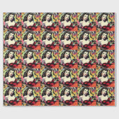 Beauty Vampire Pin-up Cadeaupapier (Vlak)