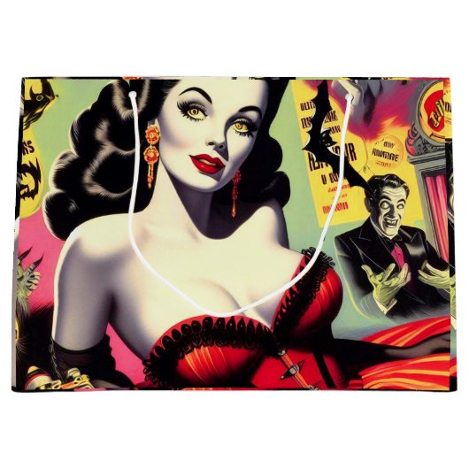 Beauty Vampire Pin-up Groot Cadeauzakje (Voorkant)