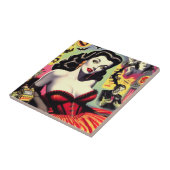 Beauty Vampire Pin-up Tegeltje (Zijkant)