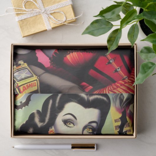 Beauty Vampire Pin-up Tissuepapier (Geschenk)