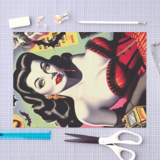 Beauty Vampire Pin-up Tissuepapier (Craft)