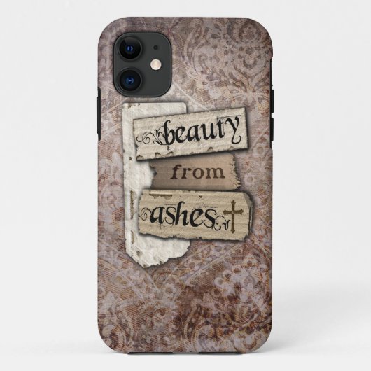 Beauty van Ashes Christelijk Damask Inspirerend Case-Mate iPhone Case (Achterkant)