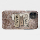 Beauty van Ashes Christelijk Damask Inspirerend Case-Mate iPhone Case (Achterkant (horizontaal))