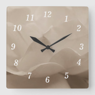 Beauty van een Roos Sepia wandklok
