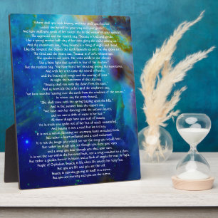 Beauty van Kahlil Gibran Fotoplaat