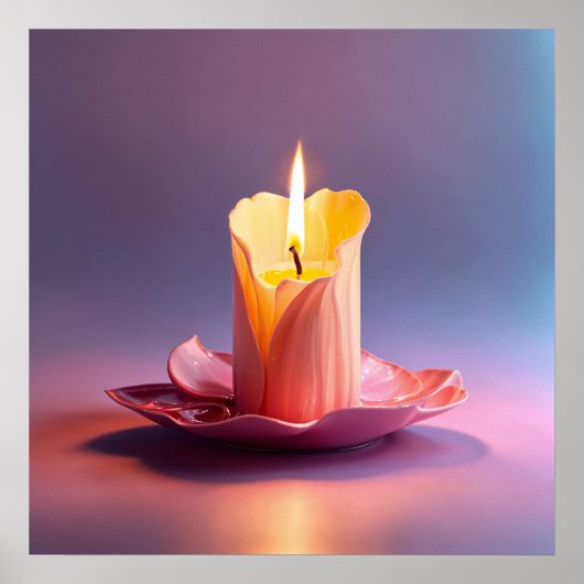 Beauty van ons Melting Candle Afbeelding Poster (Voorkant)