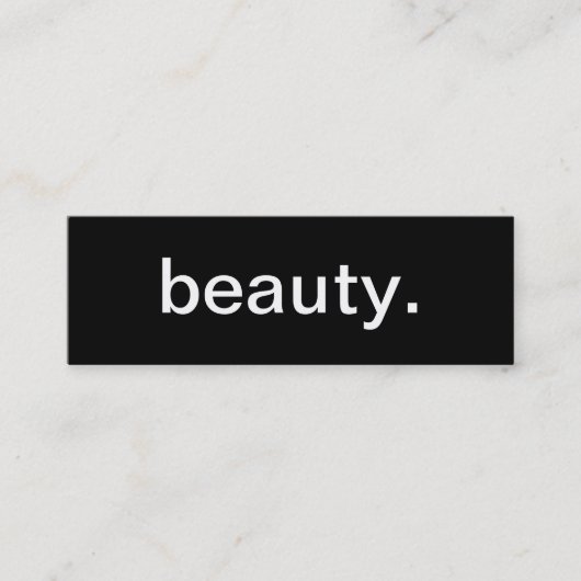 Beauty Visitekaartje (Voorkant)