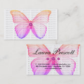 Beauty Visitekaartje Colorful Butterfly (Voorkant / Achterkant)