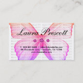 Beauty Visitekaartje Colorful Butterfly (Achterkant)