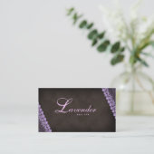 Beauty Visitekaartje Lace Nail Salon Paars (Staand voorkant)