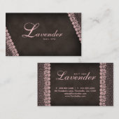 Beauty Visitekaartje Lace Nail Salon Pink (Voorkant / Achterkant)