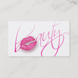 Beauty Visitekaartje Roze glanzende Lips