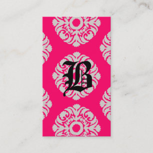 Beauty Visitekaartjes Damask Monogram