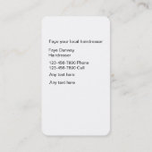 Beauty Visitekaartjes Hairdresser (Achterkant)