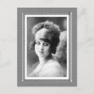  Beauty - Wachten - in zwart-wit Briefkaart