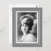  Beauty - Wachten - in zwart-wit Briefkaart (Voorkant / Achterkant)