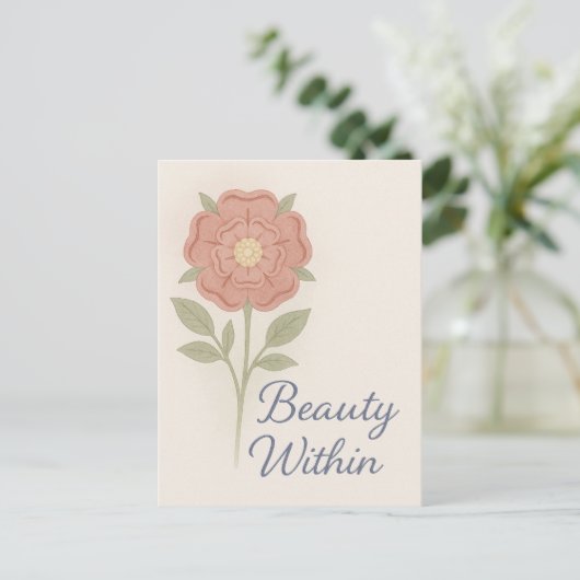 Beauty Within — Key chain Briefkaart (Staand voorkant)