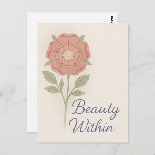 Beauty Within — Key chain Briefkaart (Voorkant / Achterkant)