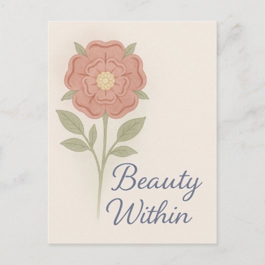 Beauty Within — Key chain Briefkaart (Voorkant)