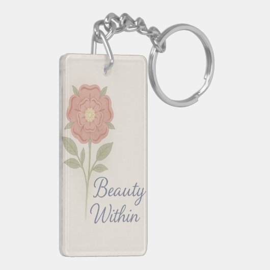 Beauty Within — Key chain Sleutelhanger (Achterkant Links)