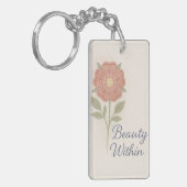 Beauty Within — Key chain Sleutelhanger (Voorkant Links)