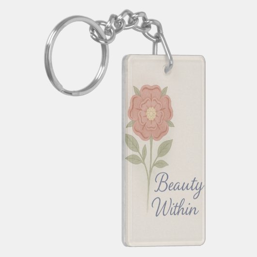 Beauty Within — Key chain Sleutelhanger (Voorkant Links)