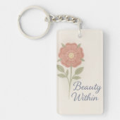 Beauty Within — Key chain Sleutelhanger (Voorkant)
