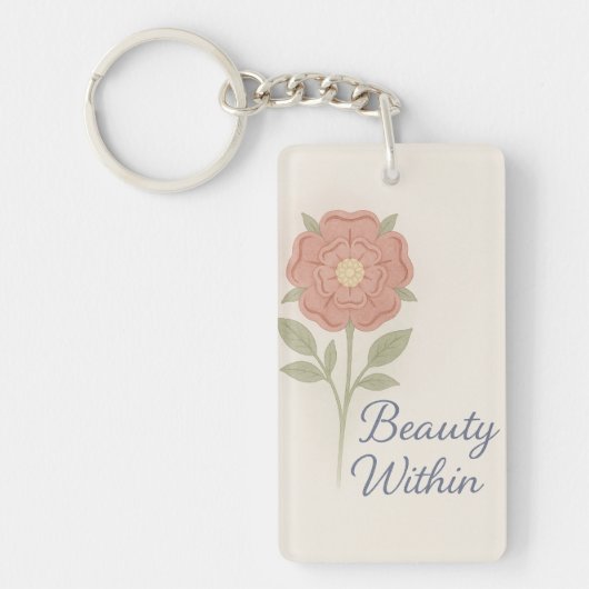 Beauty Within — Key chain Sleutelhanger (Voorkant)