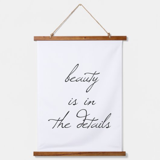 Beauty Wood Topped Wall Tapestry Hangend Wandkleed (Voorkant)