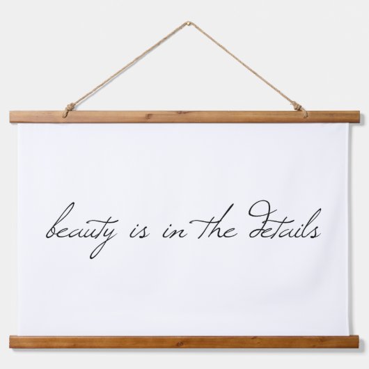 Beauty Wood Topped Wall Tapestry Hangend Wandkleed (Voorkant)