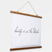 Beauty Wood Topped Wall Tapestry Hangend Wandkleed (Gebogen)