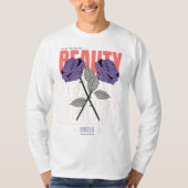 Beauty World Shirt – Gotisch Roos Esthetisch Ontwe (Voorkant)