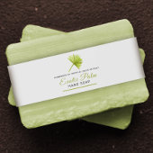 Beauty zeap label tropische palm aangepaste buikba uitnodigingen wikkel