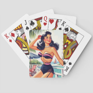 Beauty Zomer Pin Up Pokerkaarten